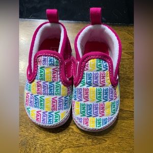 Vans Infant slip-on crib shoes, toddler size 4